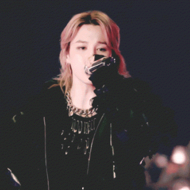 Recent activity shot of Jimin (BTS)