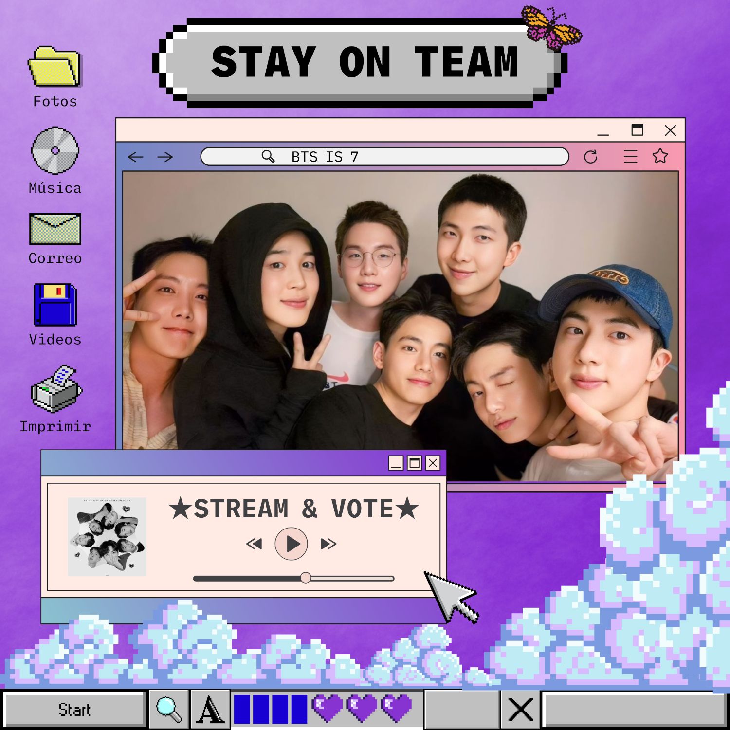 Recent activity shot of BTS