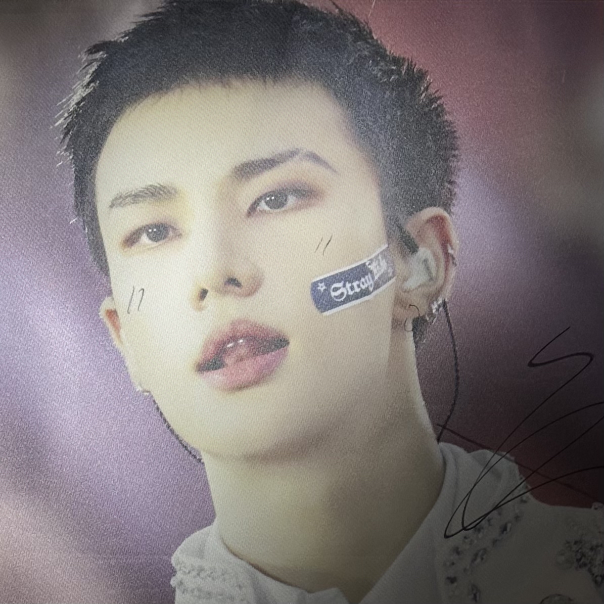 Recent activity shot of Hyunjin (Stray Kids)