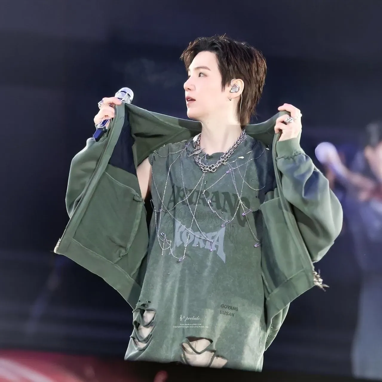 Recent activity shot of SUGA (BTS)