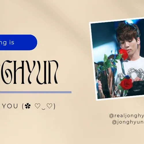 Latest photo of Jonghyun (SHINee)