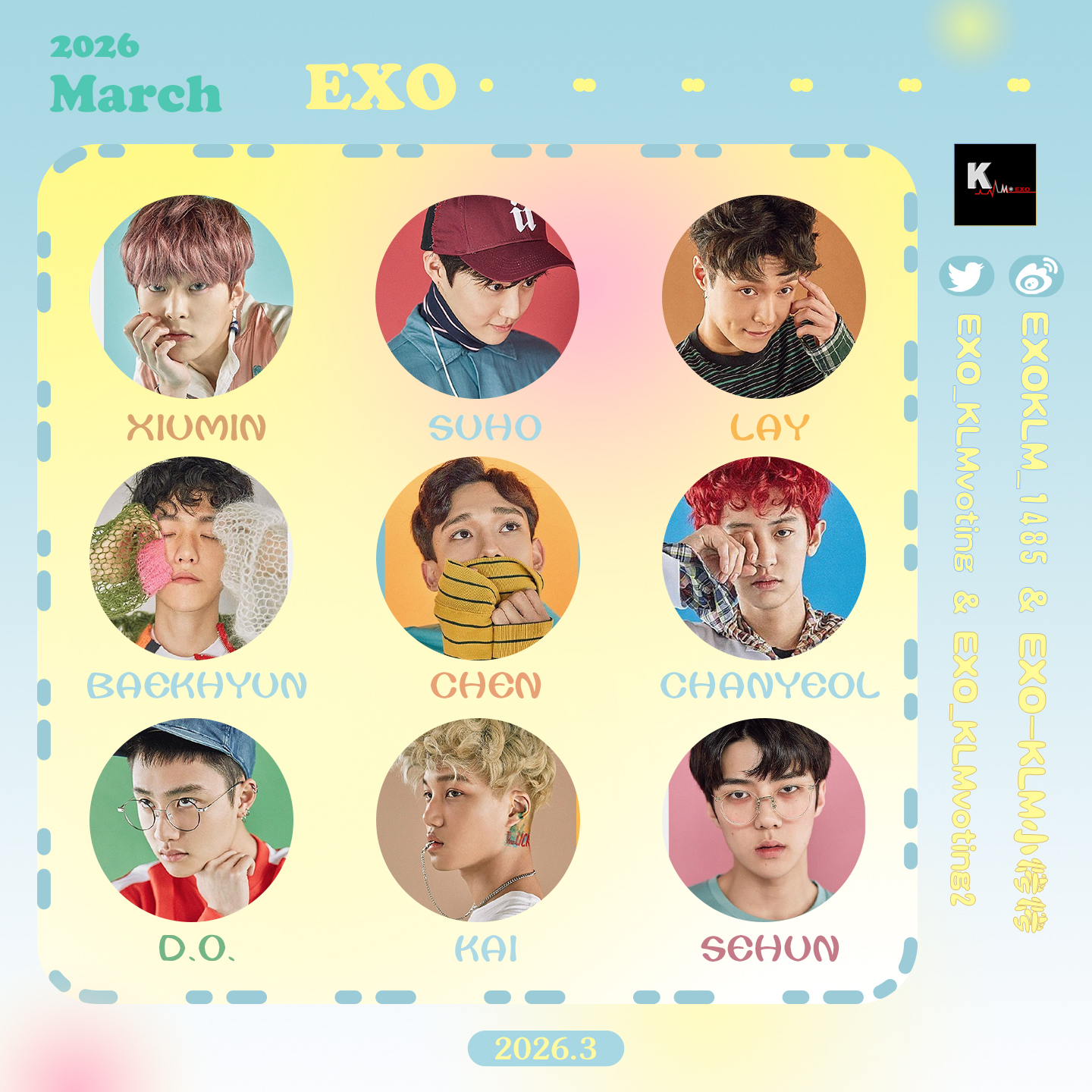 Recent activity shot of EXO