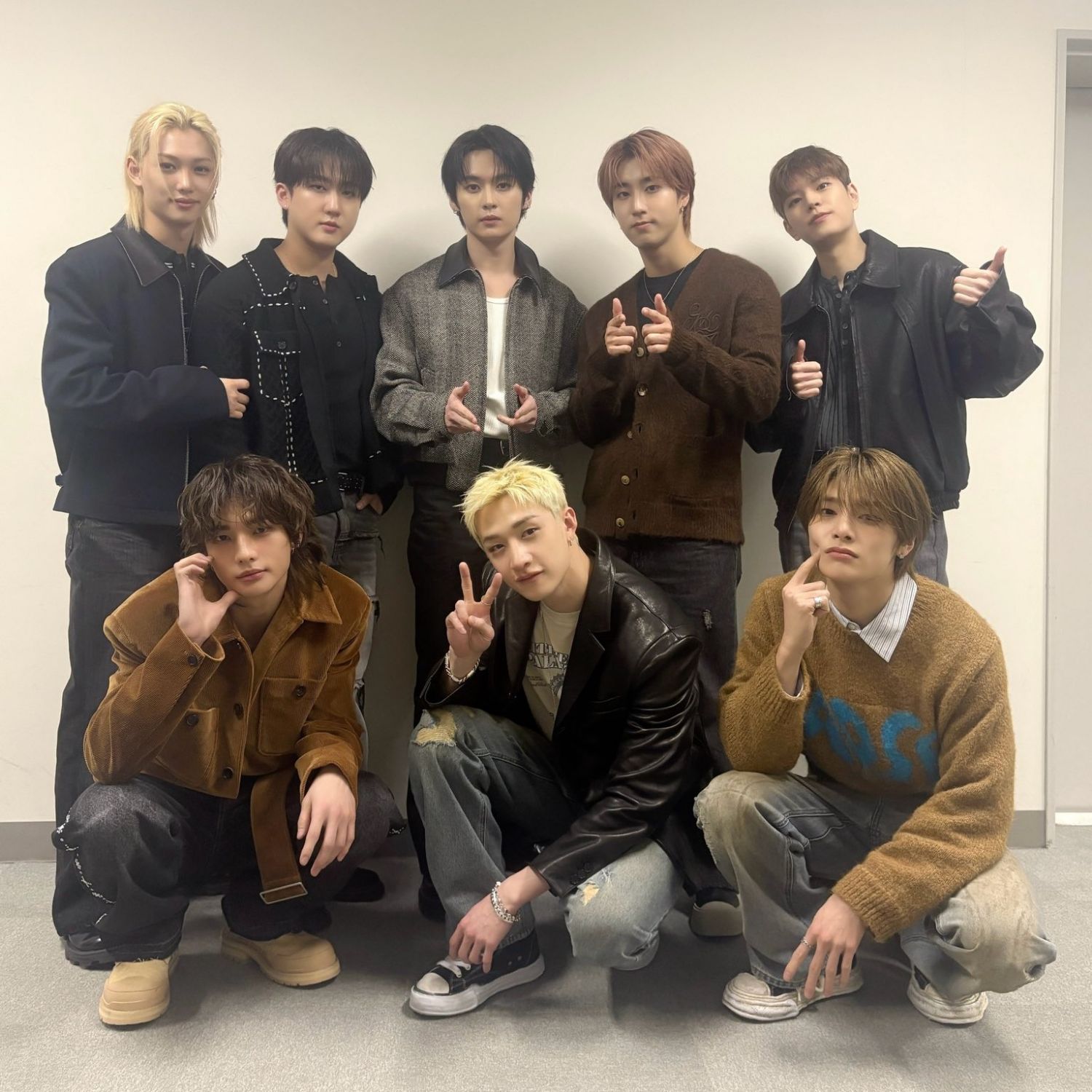 A moment captured by Stray Kids's fan