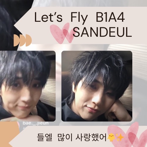 A moment captured by Sandeul (B1A4)'s fan