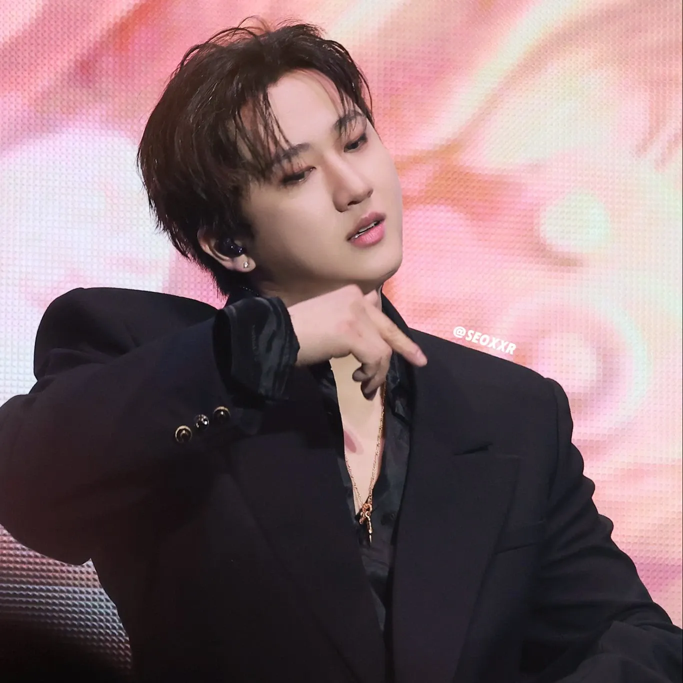 A moment captured by Changbin (Stray Kids)'s fan