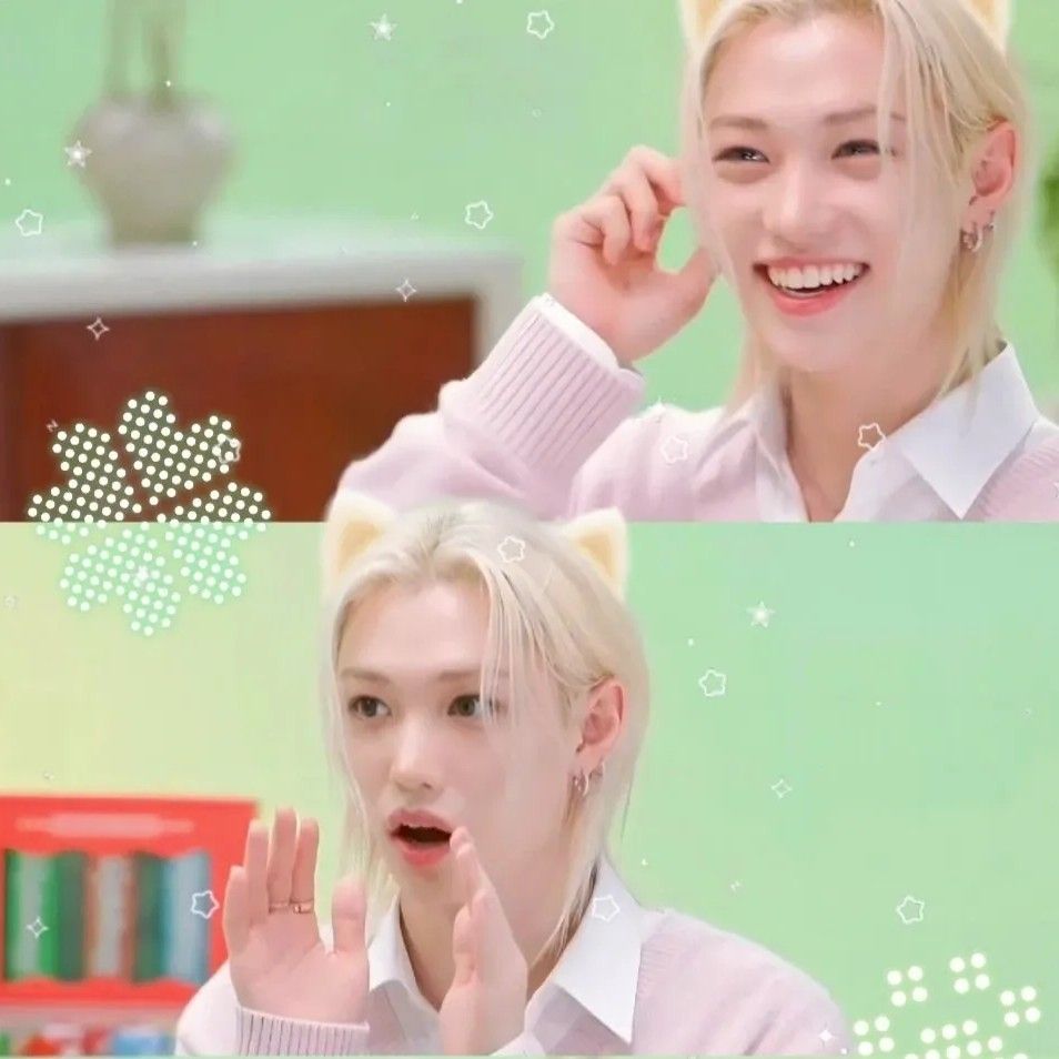 A moment captured by Stray Kids's fan