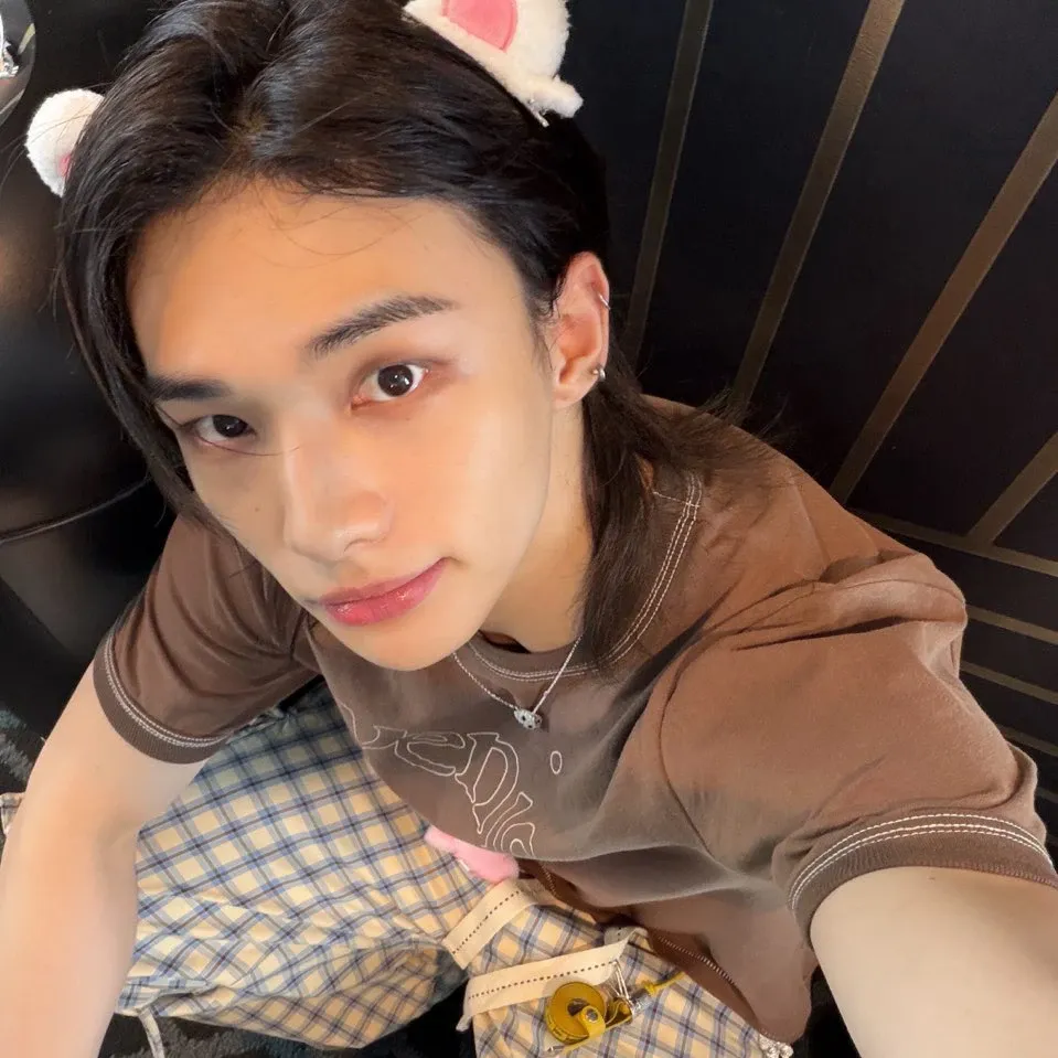 Recent activity shot of Hyunjin (Stray Kids)