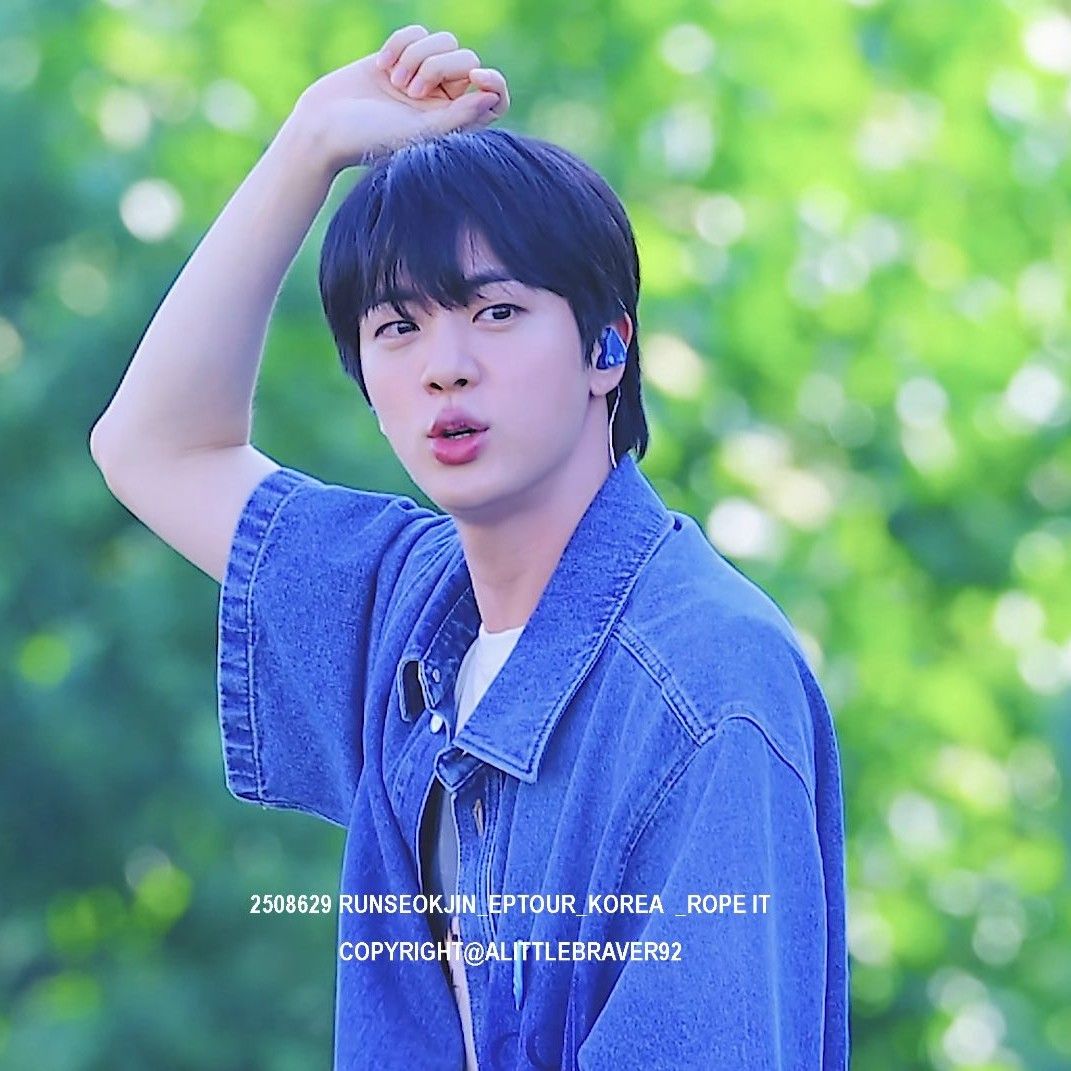 Recent activity shot of Jin (BTS)