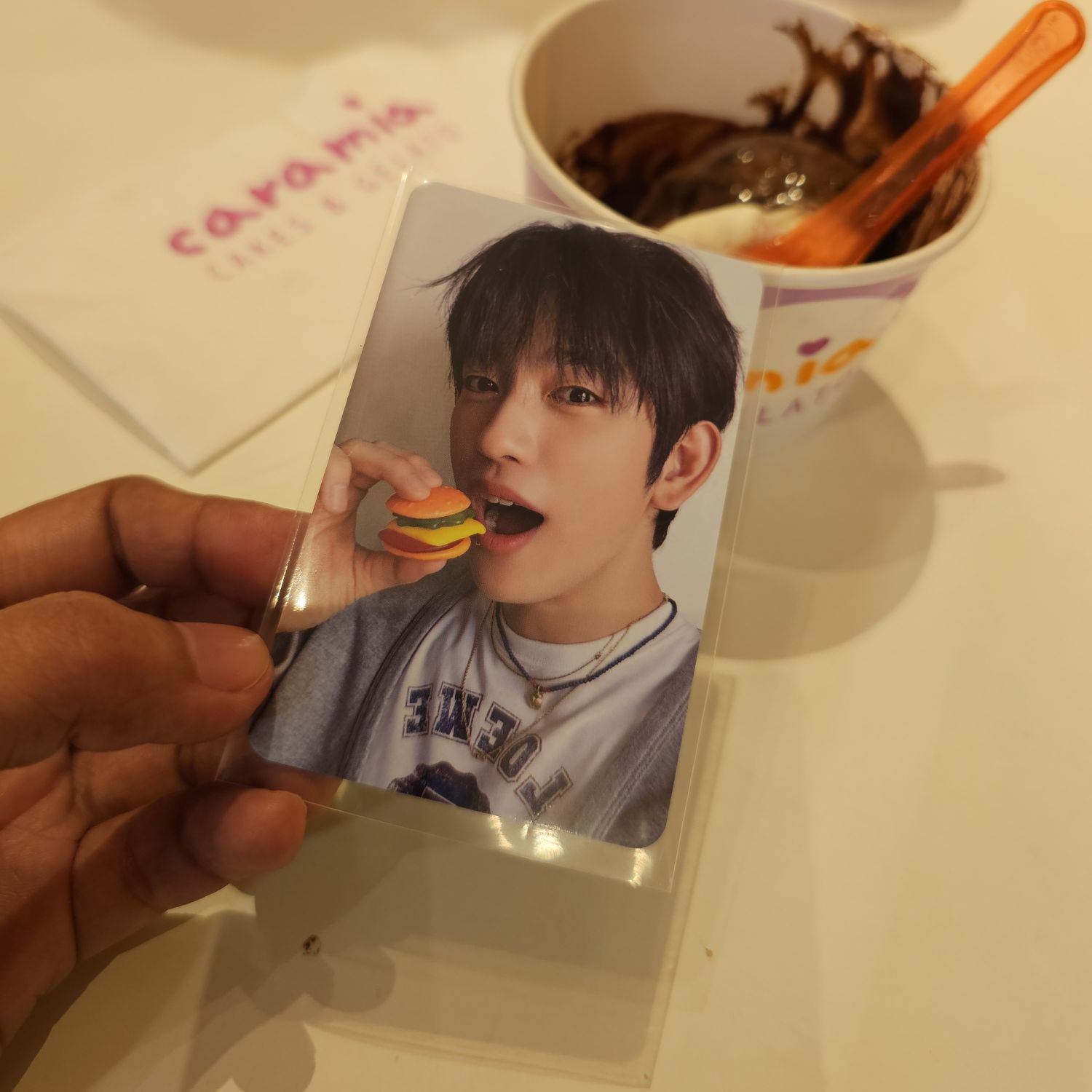 A moment captured by Jinyoung (GOT7)'s fan