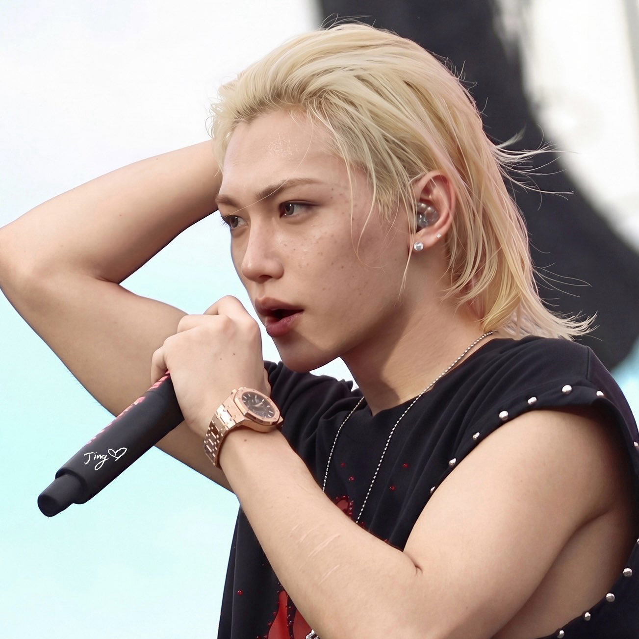 Recent activity shot of Felix (Stray Kids)
