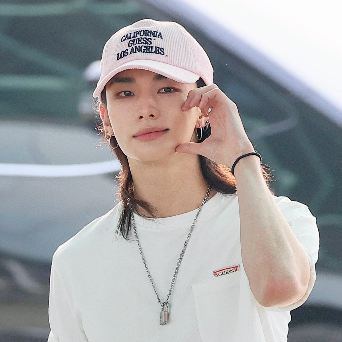 A moment captured by Stray Kids's fan