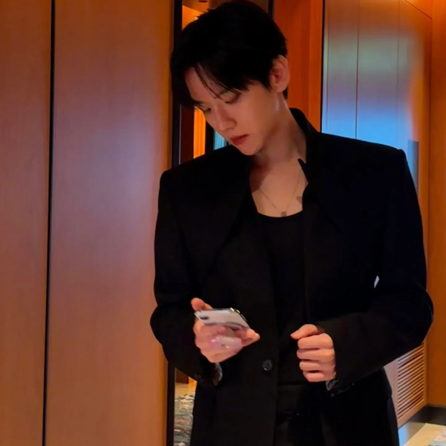 伯賢 (EXO)粉絲拍下的瞬間