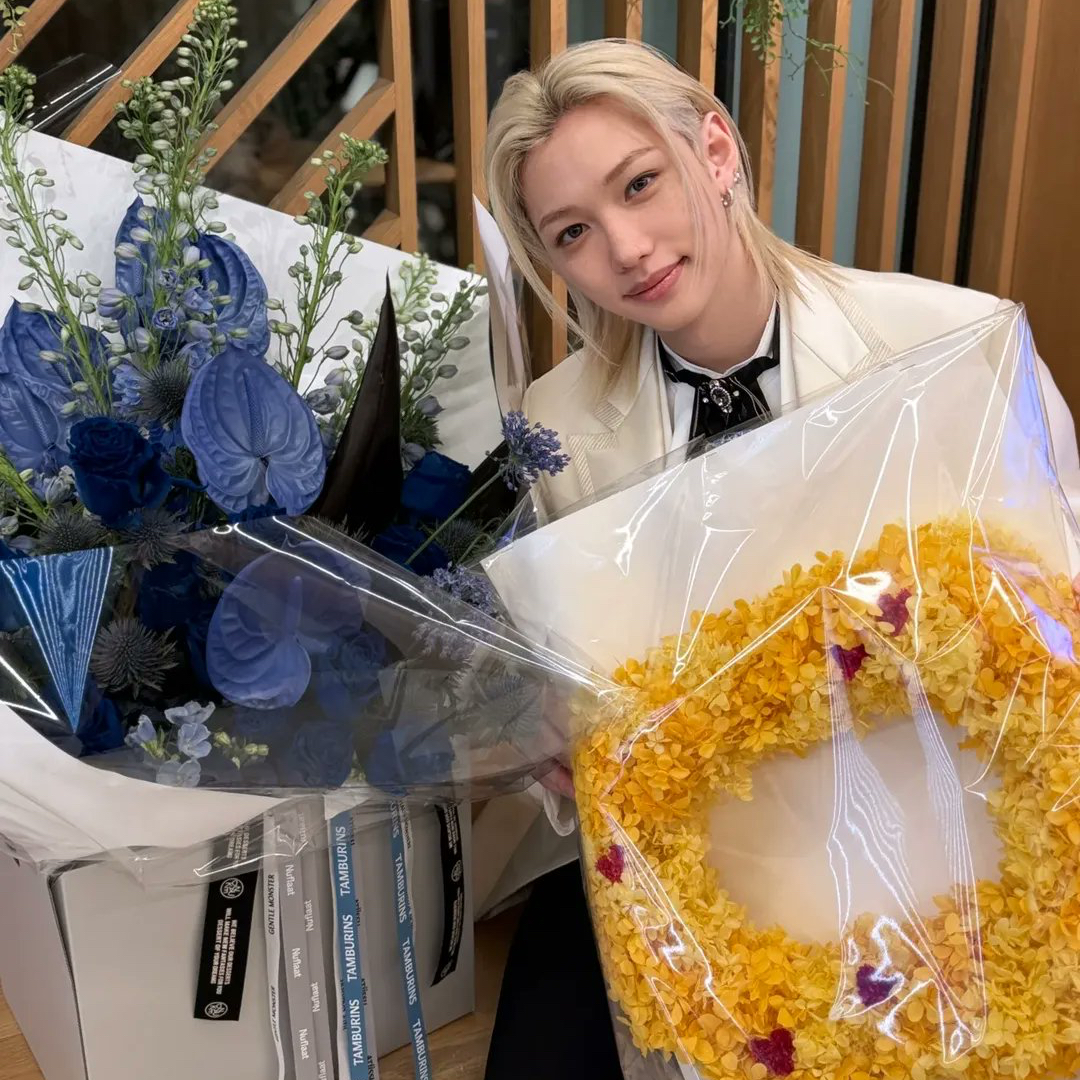 Recent activity shot of Felix (Stray Kids)