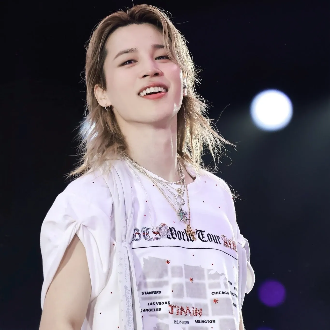 Recent activity shot of Jimin (BTS)