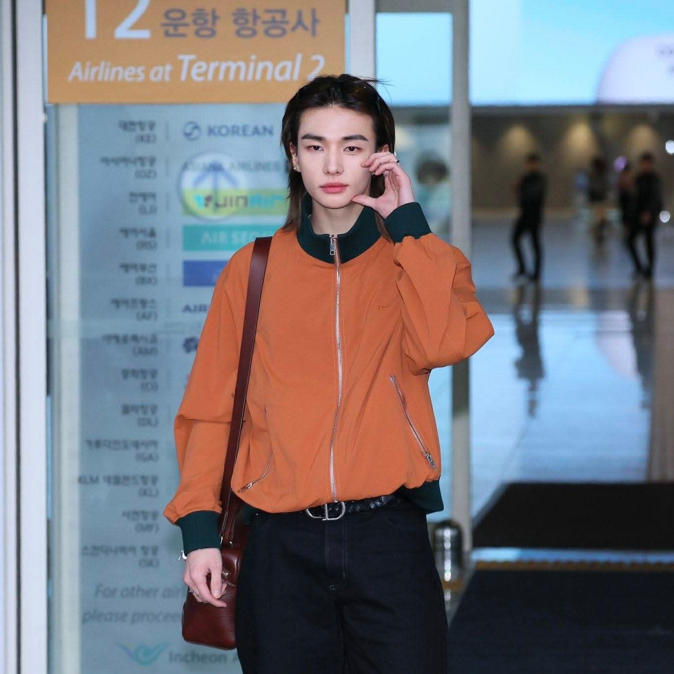 A moment captured by Hyunjin (Stray Kids)'s fan