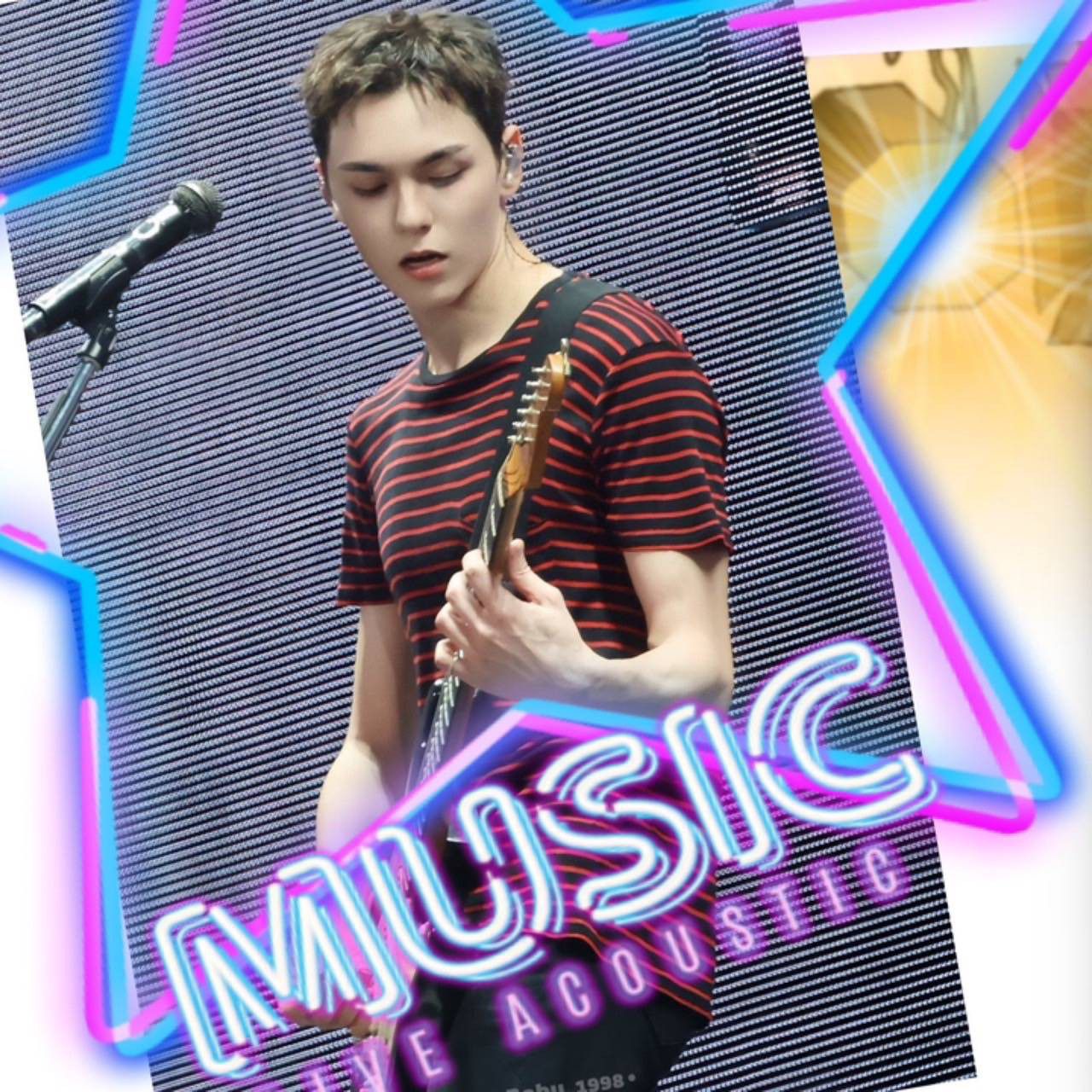 A moment captured by Vernon (SEVENTEEN)'s fan