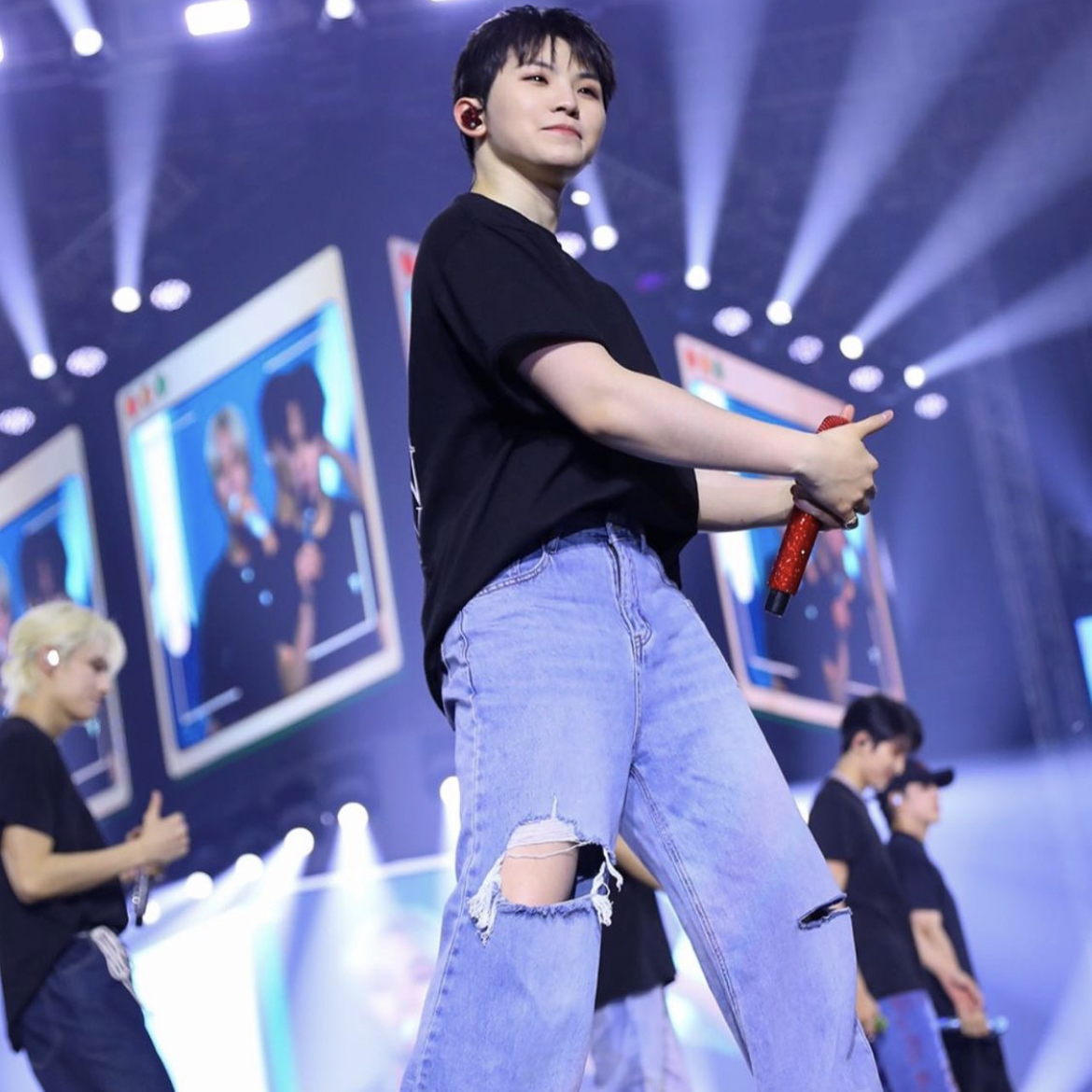 Recent activity shot of Woozi (SEVENTEEN)