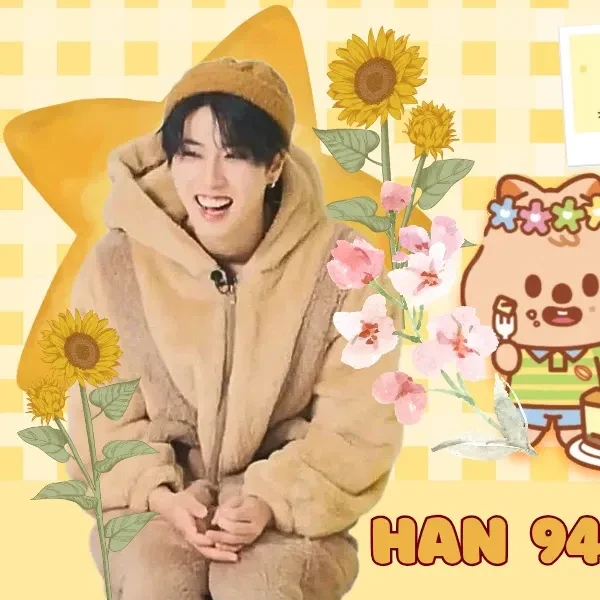 Signature photo of HAN (Stray Kids) capturing their charm