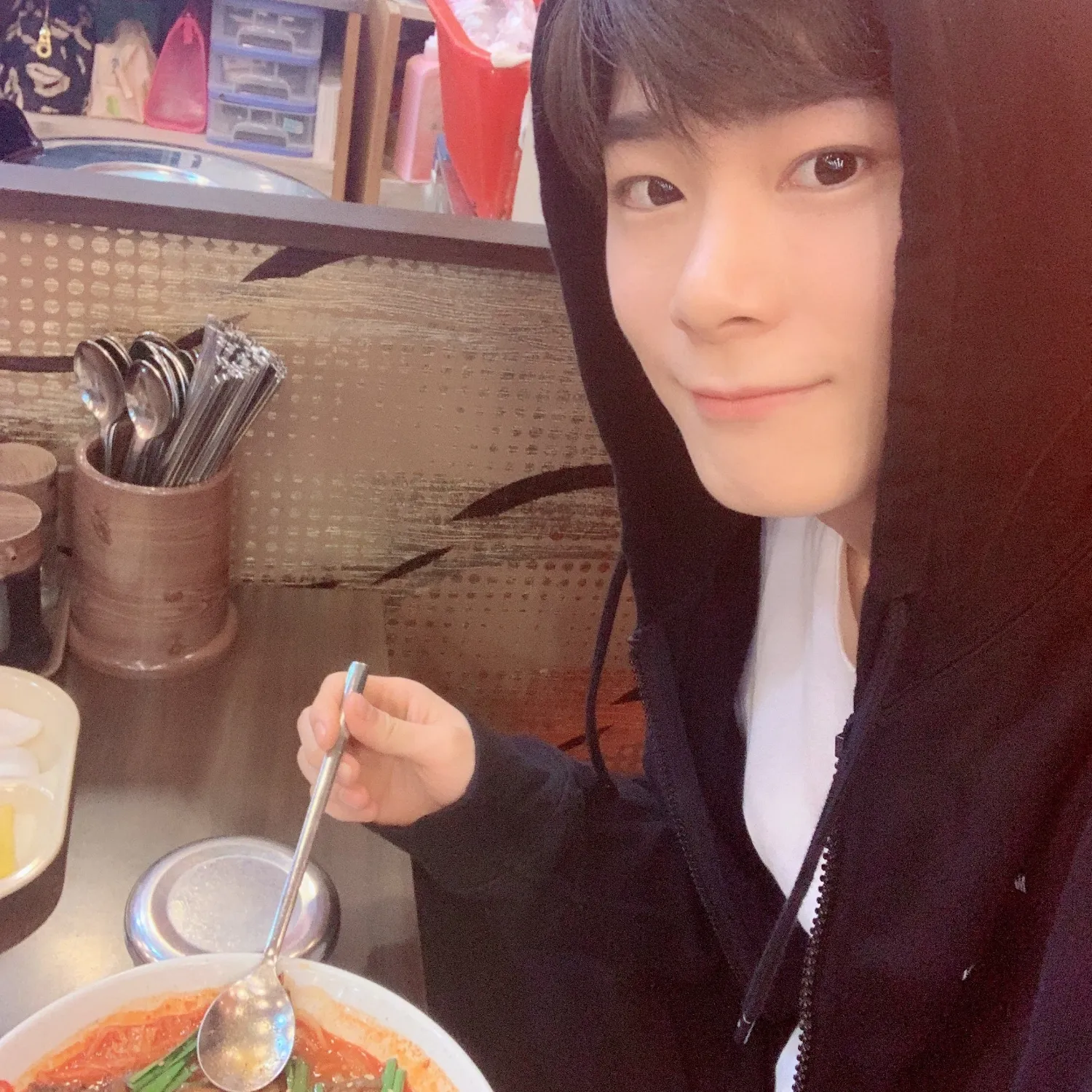 Recent activity shot of Moonbin (ASTRO)