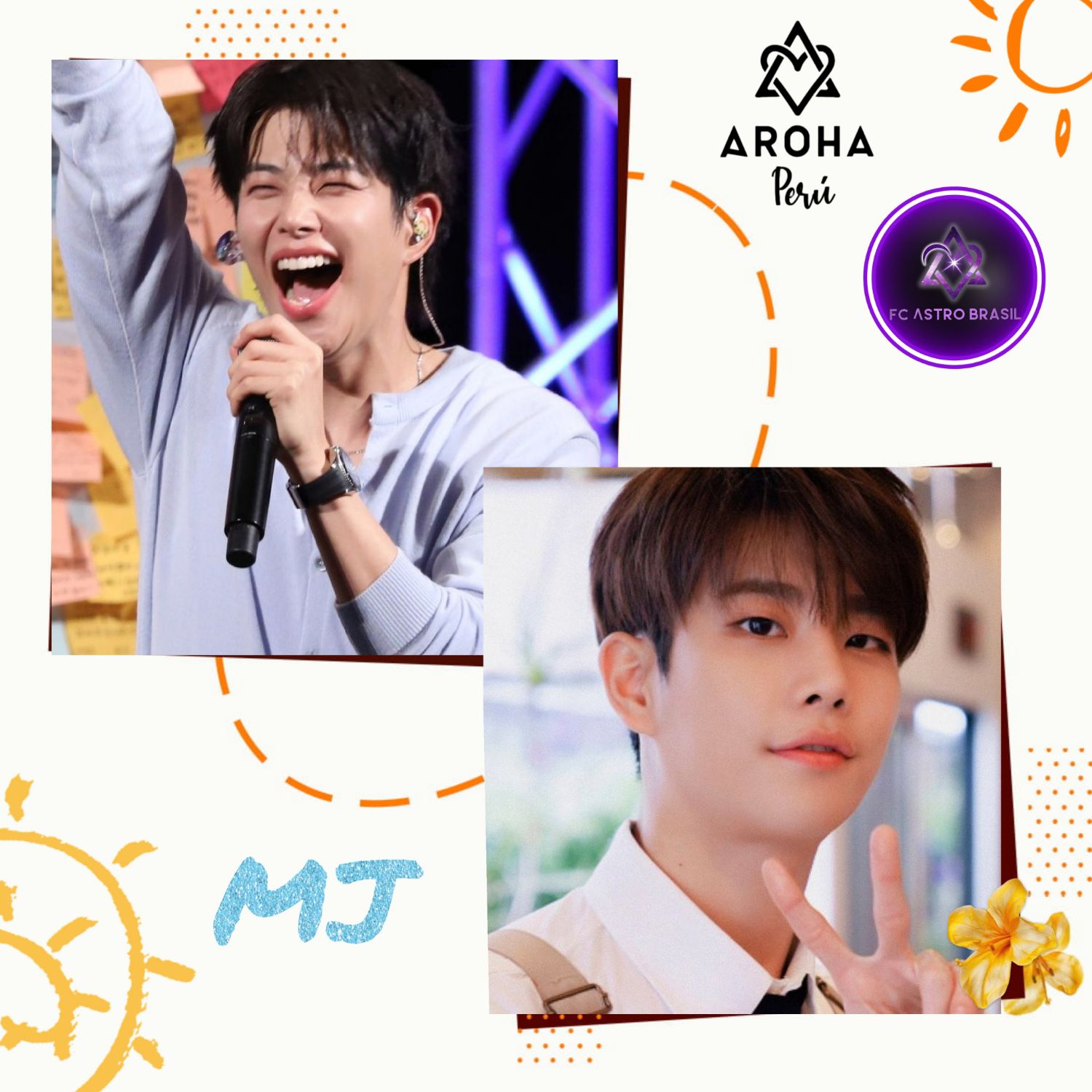 A moment captured by MJ (ASTRO)'s fan