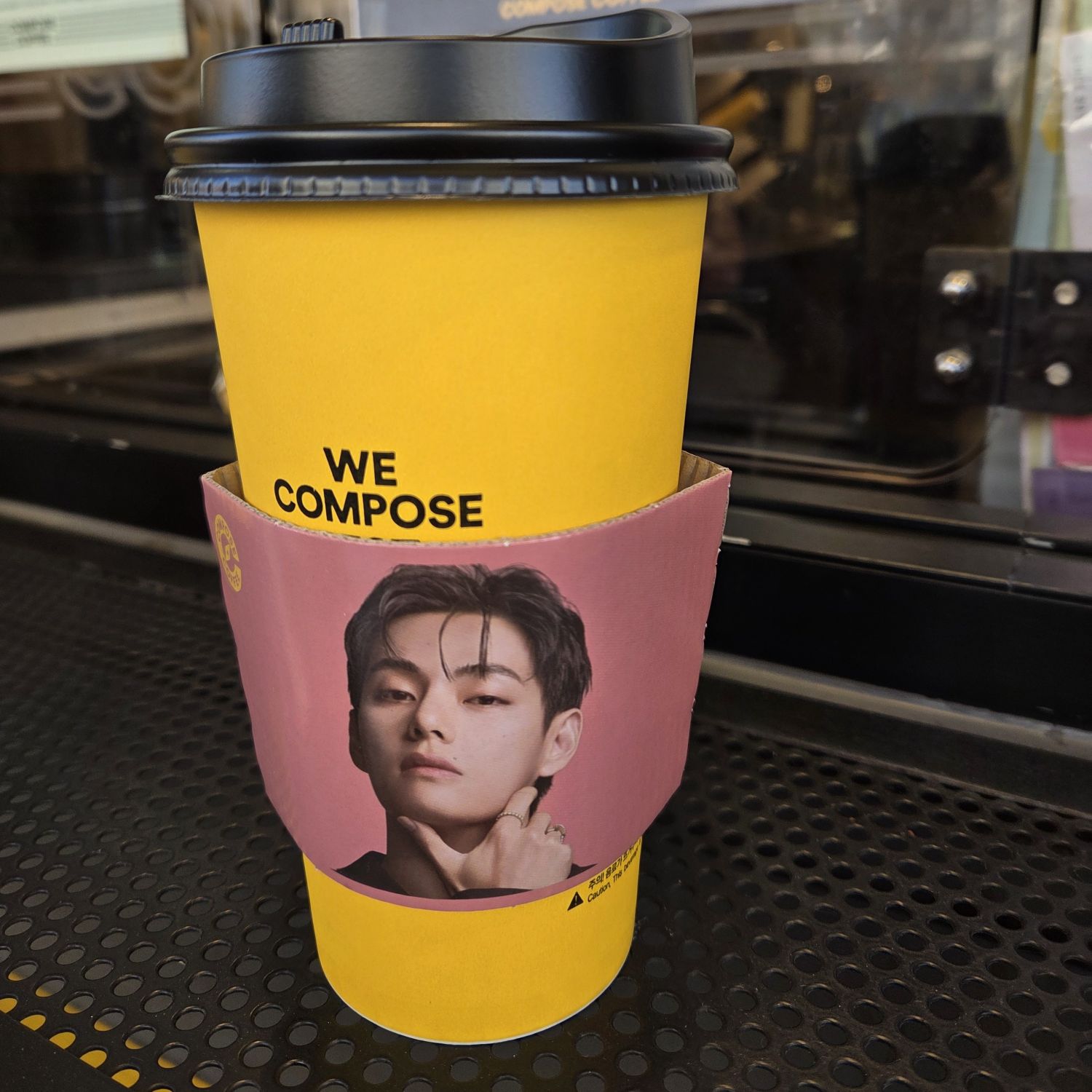 A moment captured by V (BTS)'s fan