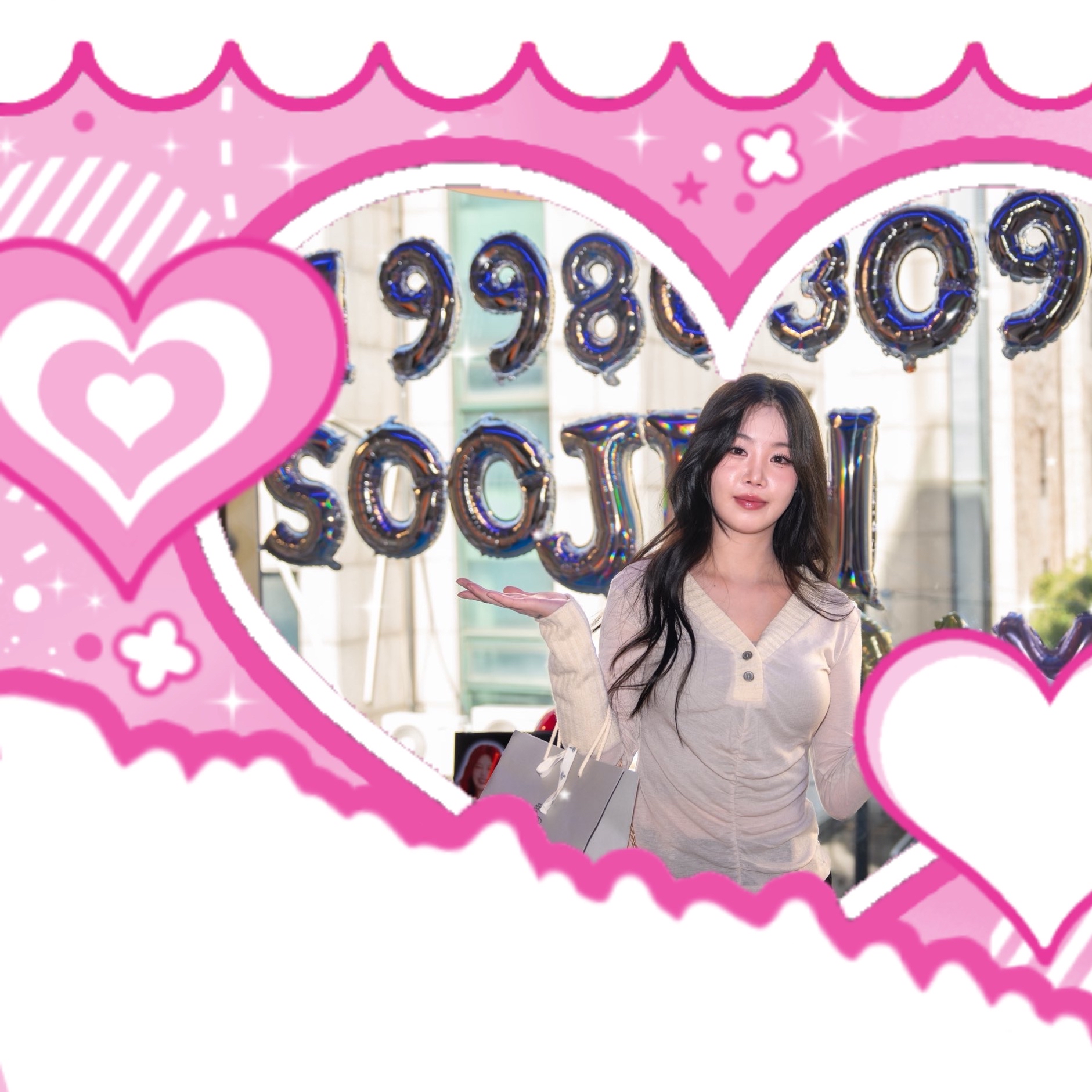 Behind-the-scenes cut of Soojin