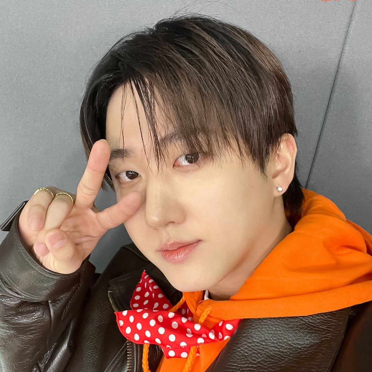 A moment captured by Changbin (Stray Kids)'s fan