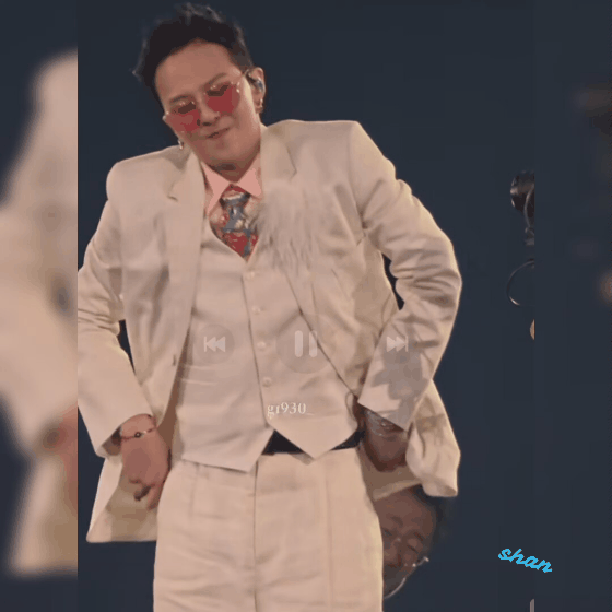 A moment captured by G-DRAGON (BIGBANG)'s fan