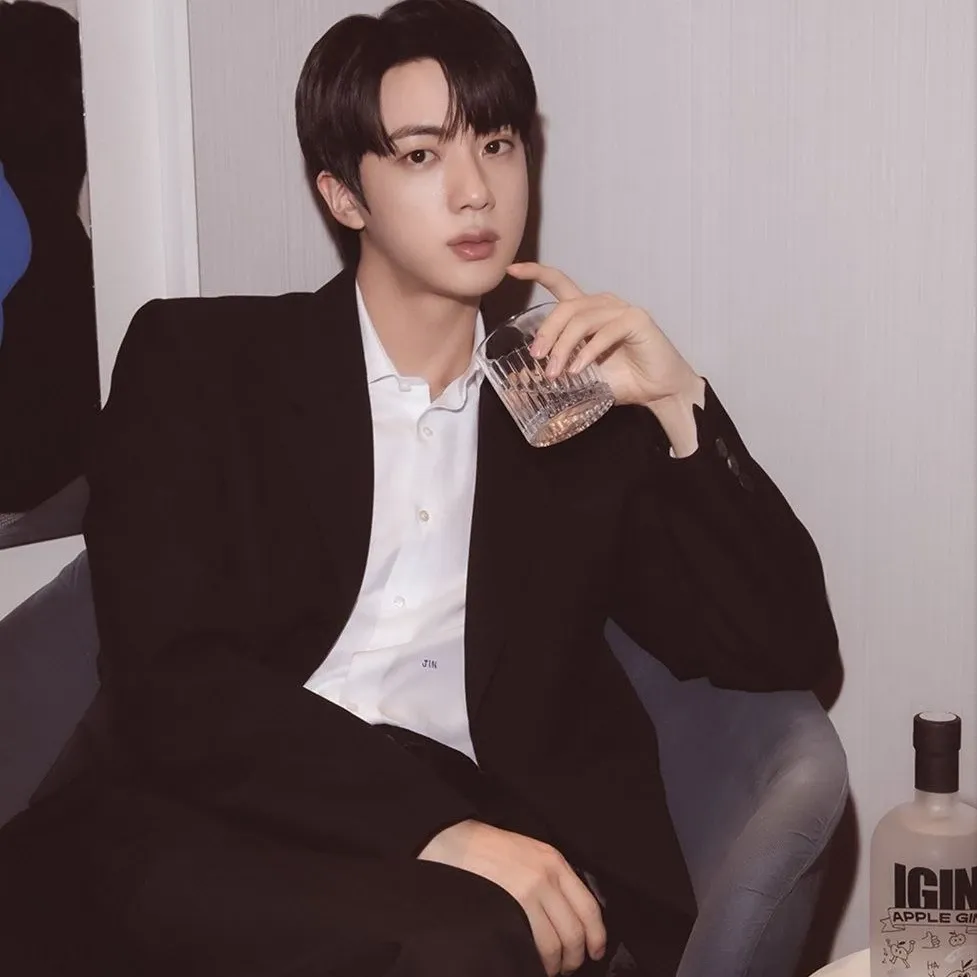 Recent activity shot of Jin (BTS)