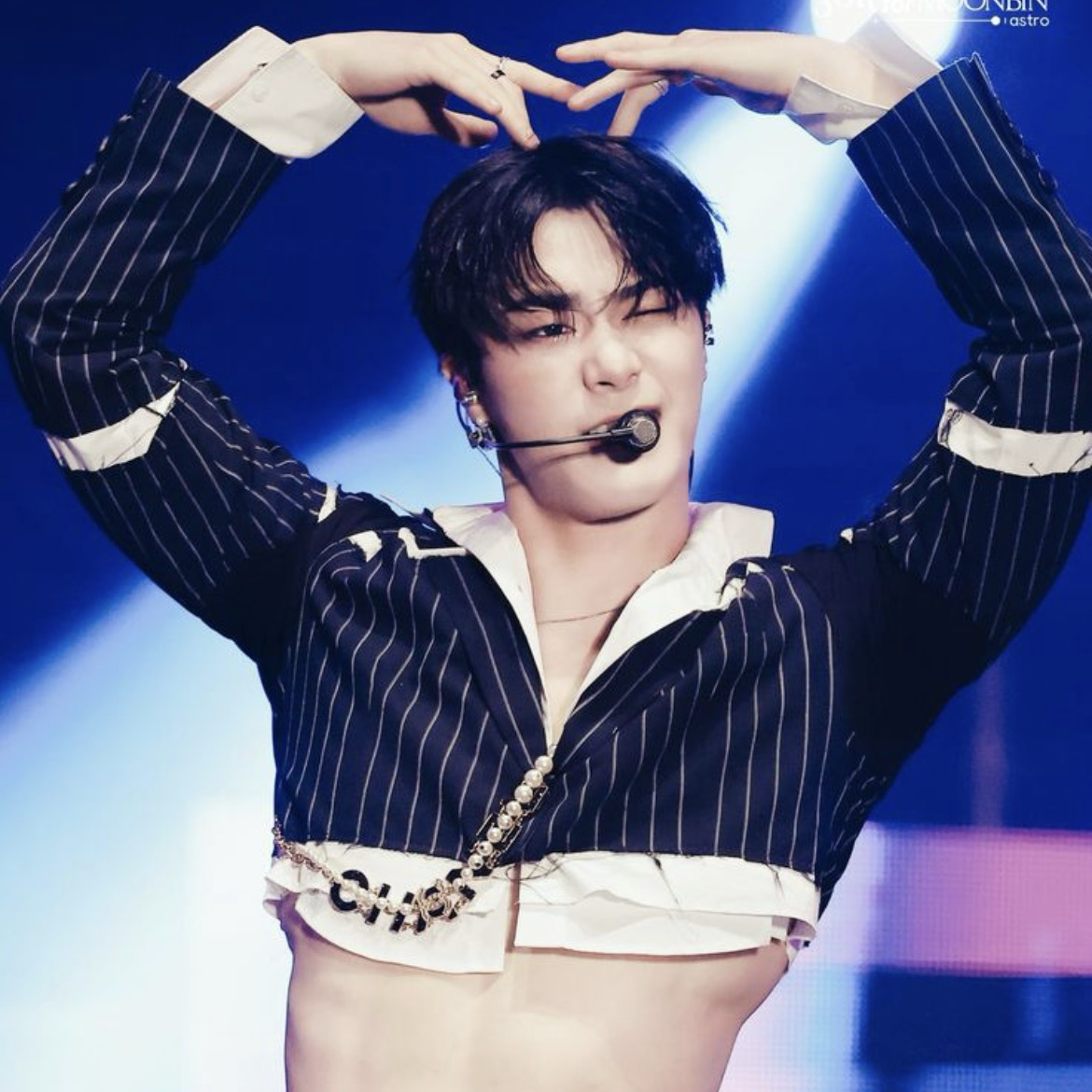 Recent activity shot of Moonbin (ASTRO)