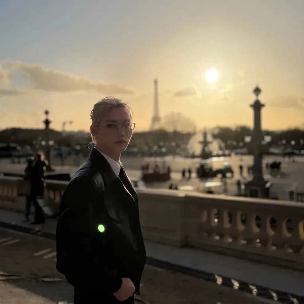 A moment captured by Felix (Stray Kids)'s fan