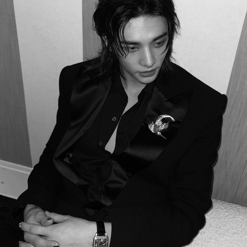 A moment captured by Hyunjin (Stray Kids)'s fan