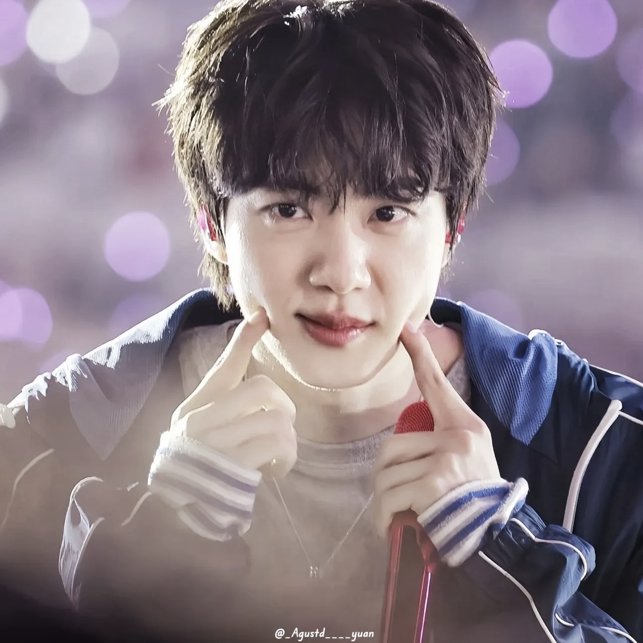 A moment captured by Jin (BTS)'s fan