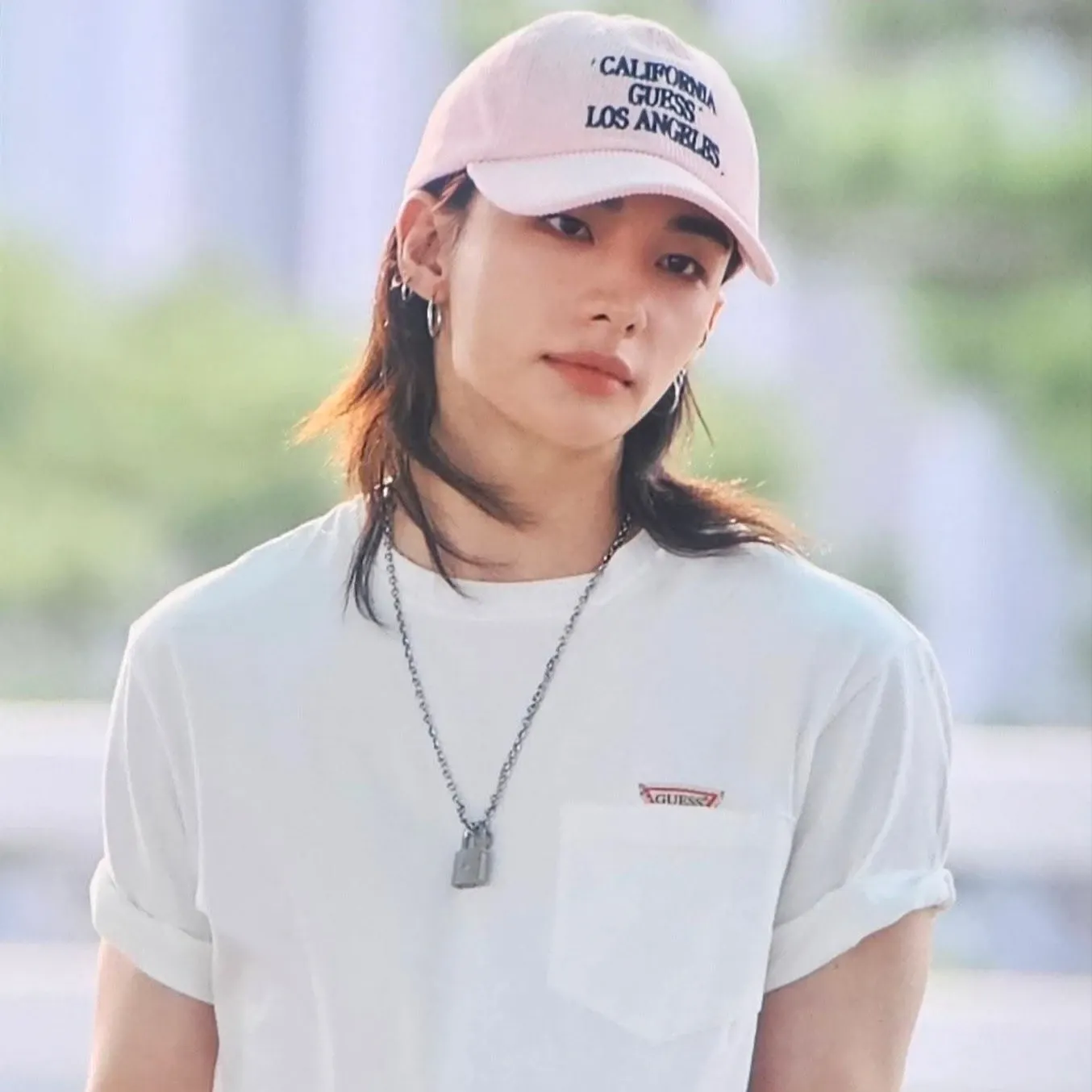 A moment captured by Stray Kids's fan