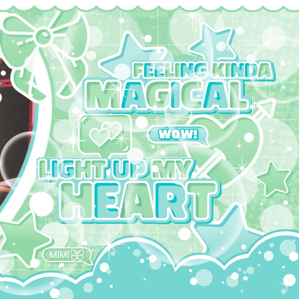 A moment captured by IZ*ONE's fan