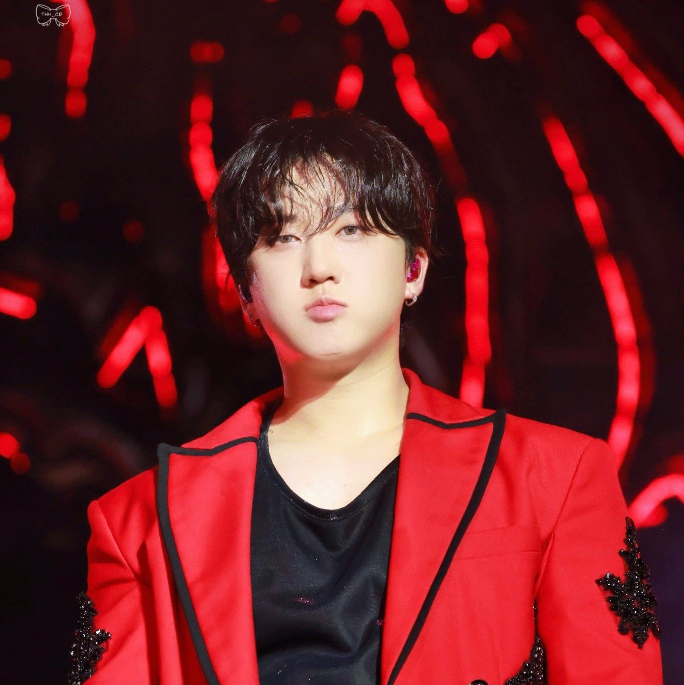 A moment captured by Changbin (Stray Kids)'s fan