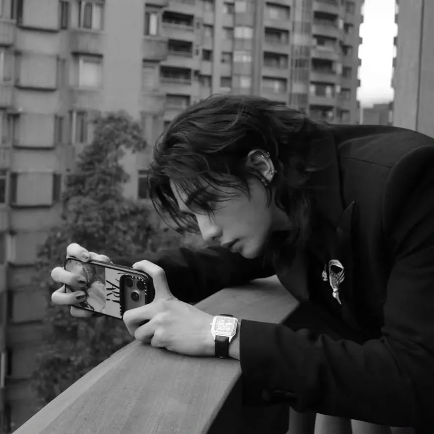 A moment captured by Hyunjin (Stray Kids)'s fan