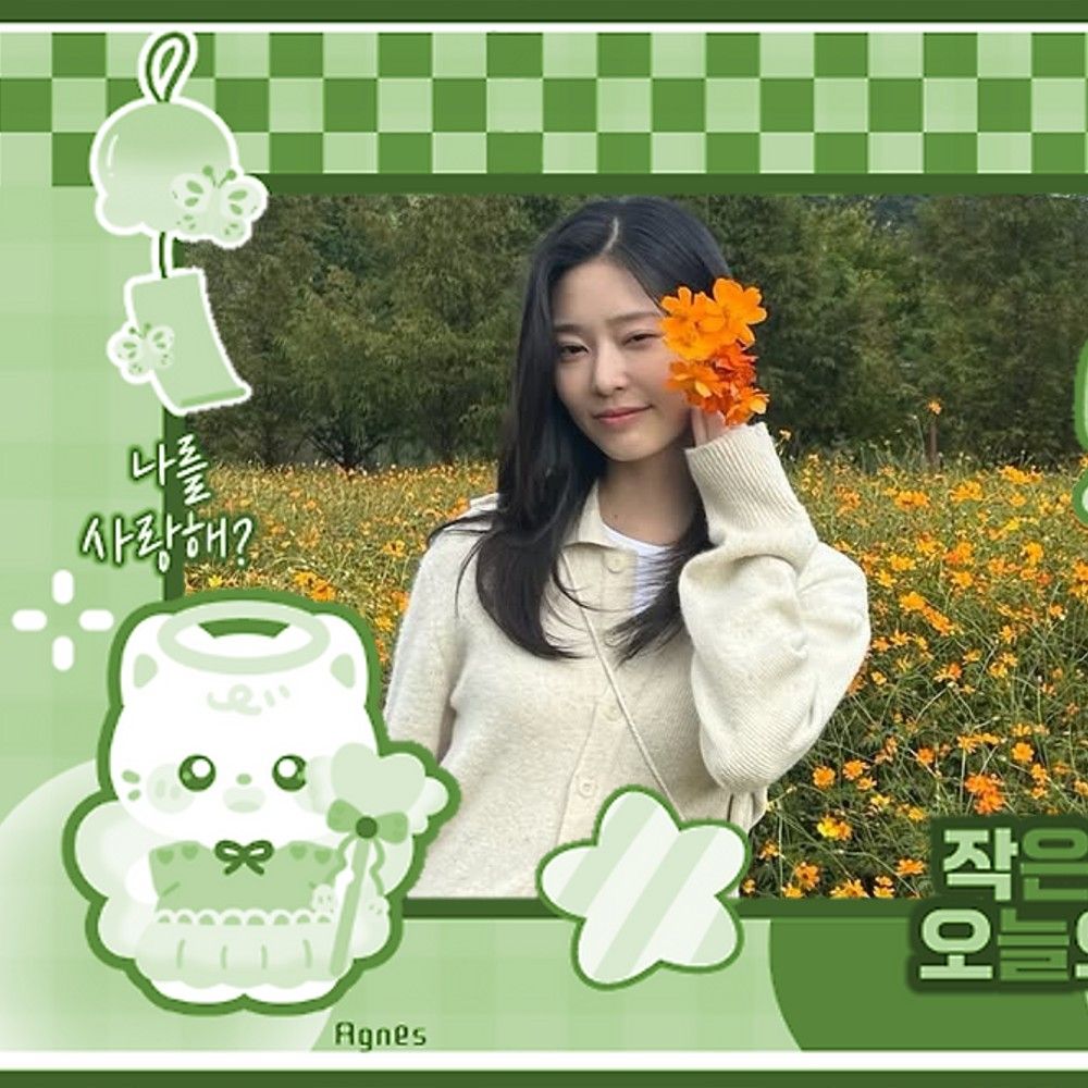 Behind-the-scenes cut of Kim Minju