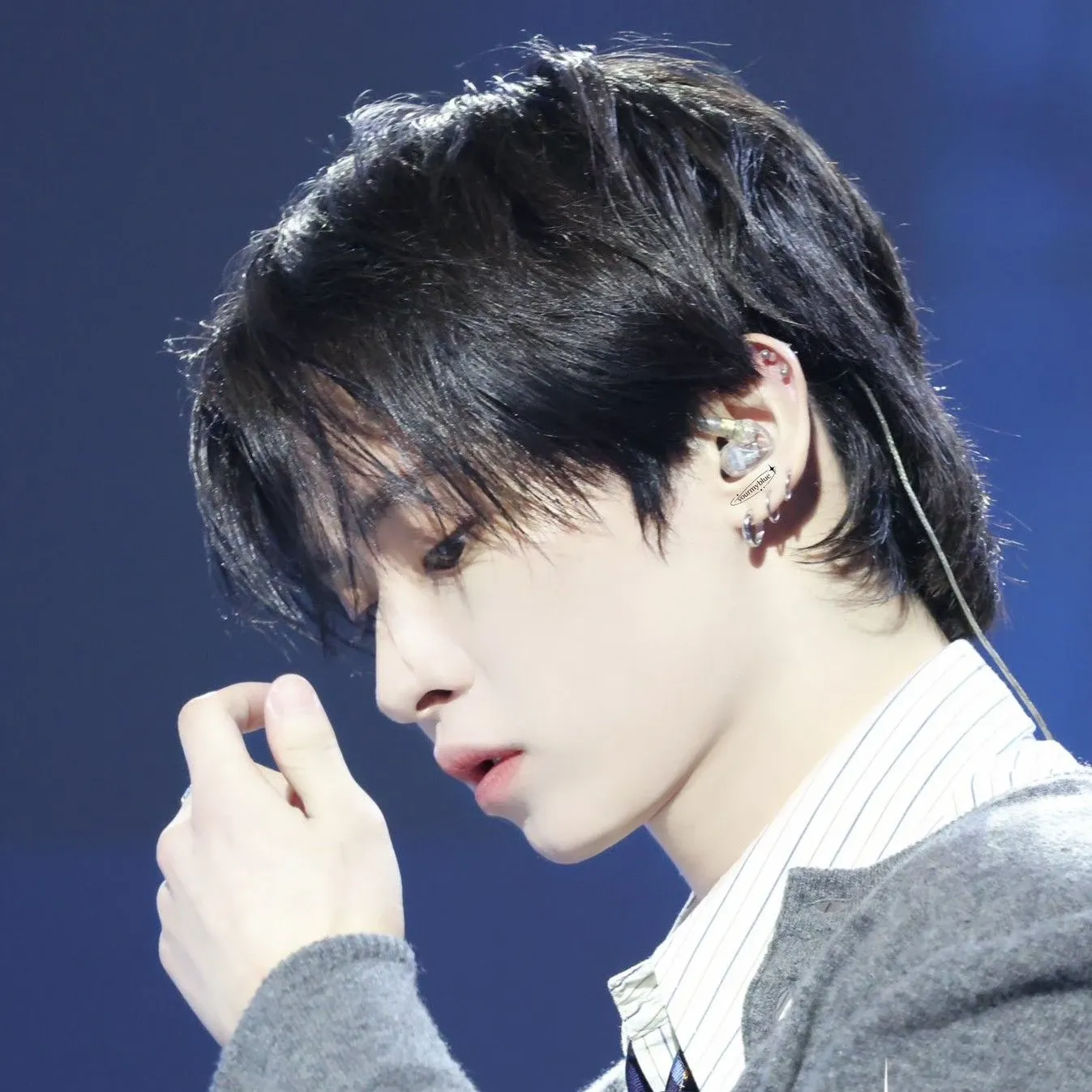 A moment captured by Lee Know (Stray Kids)'s fan