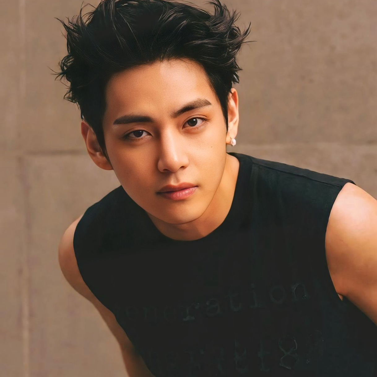 A moment captured by V (BTS)'s fan