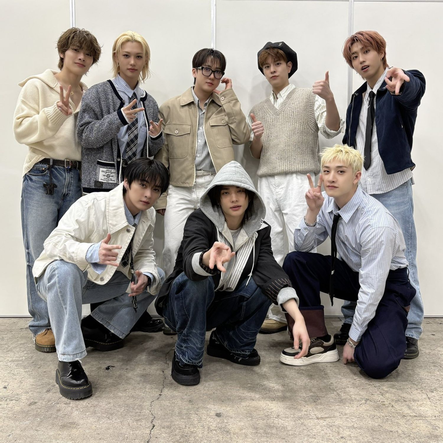 A moment captured by Stray Kids's fan