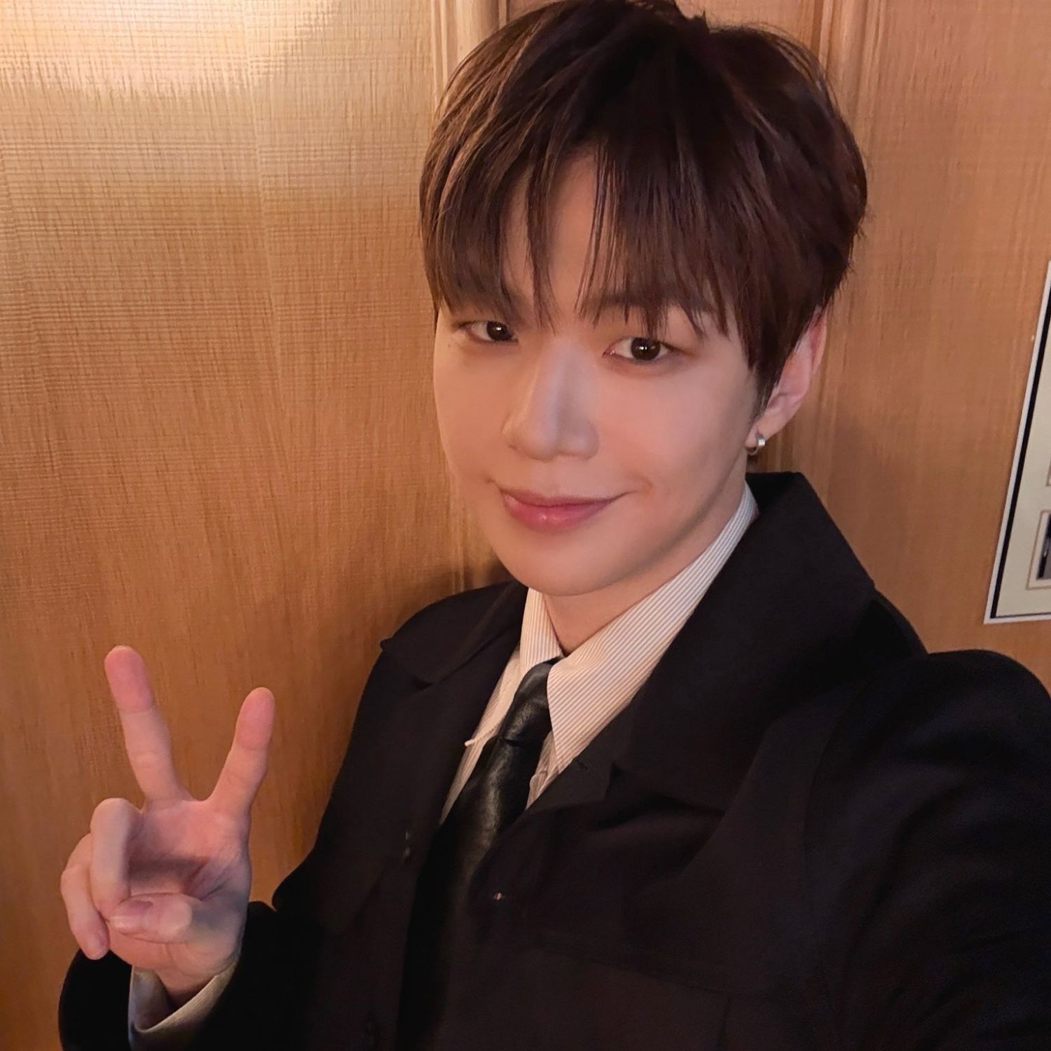 A moment captured by Kang Daniel's fan