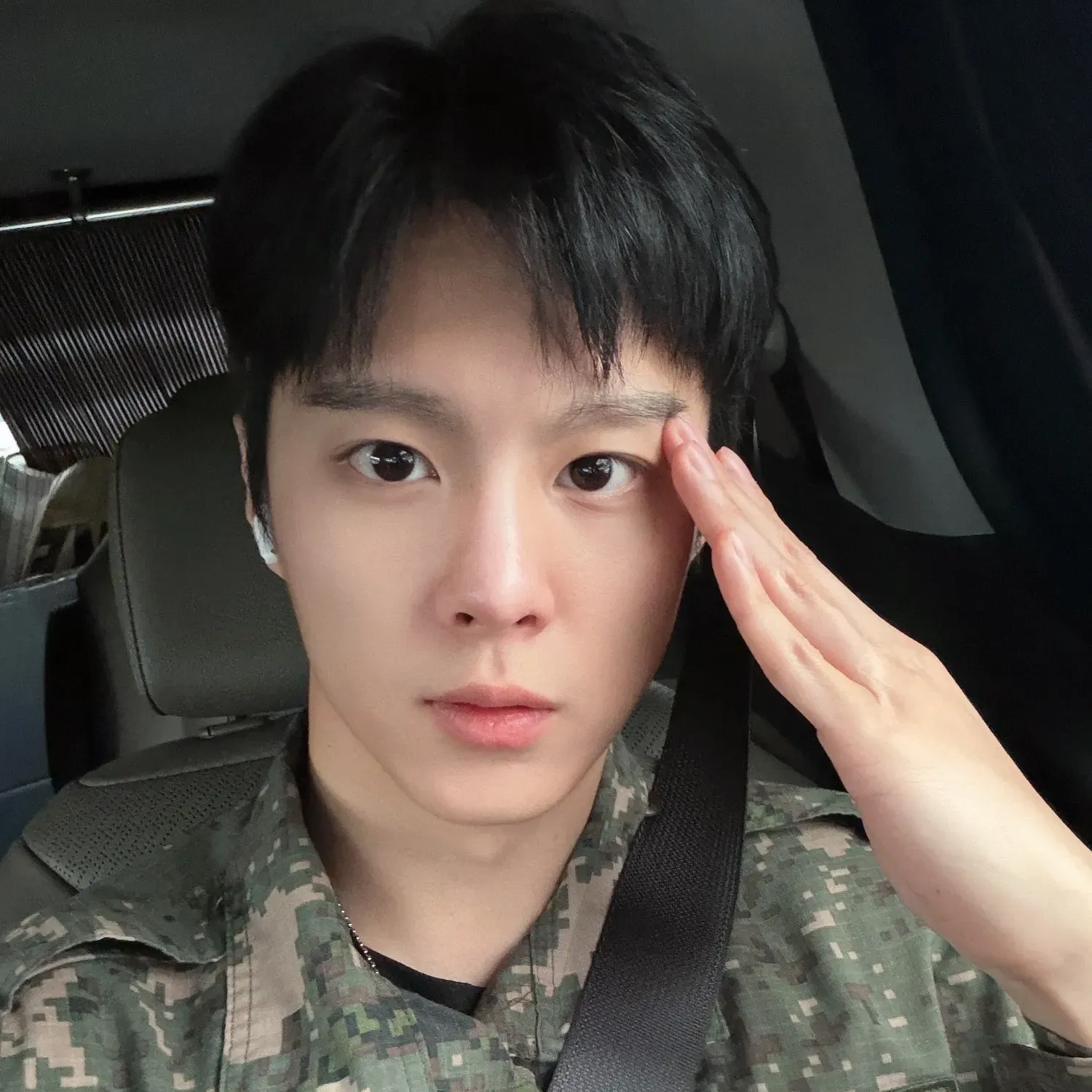 A moment captured by Kim Wooseok's fan