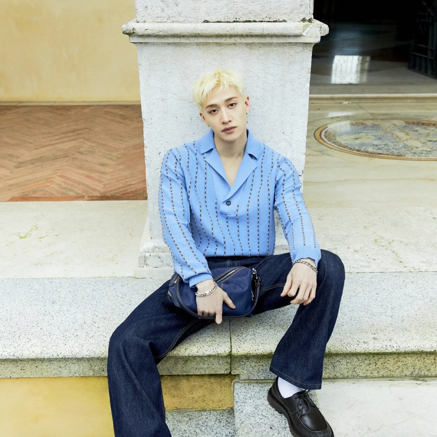 Recent activity shot of Bang Chan (Stray Kids)