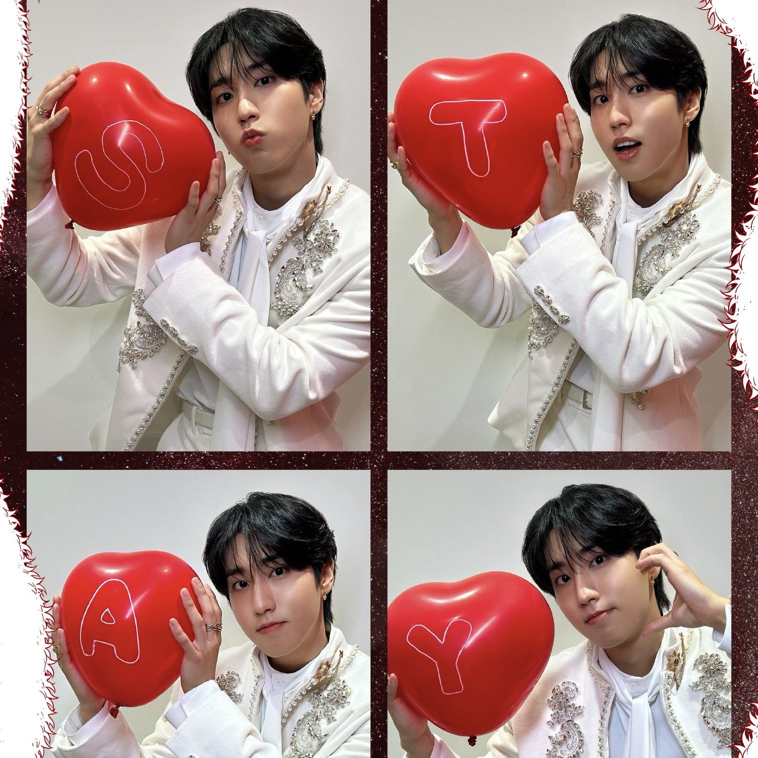 A moment captured by Stray Kids's fan