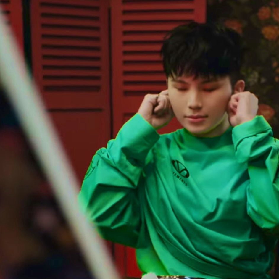 Recent activity shot of Woozi (SEVENTEEN)