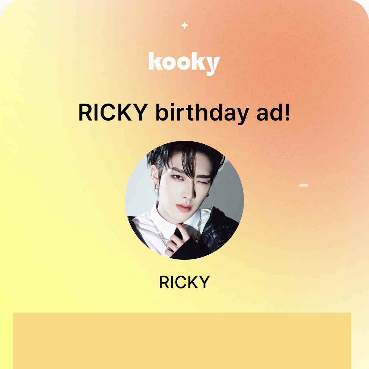 A moment captured by Ricky (ZEROBASEONE)'s fan