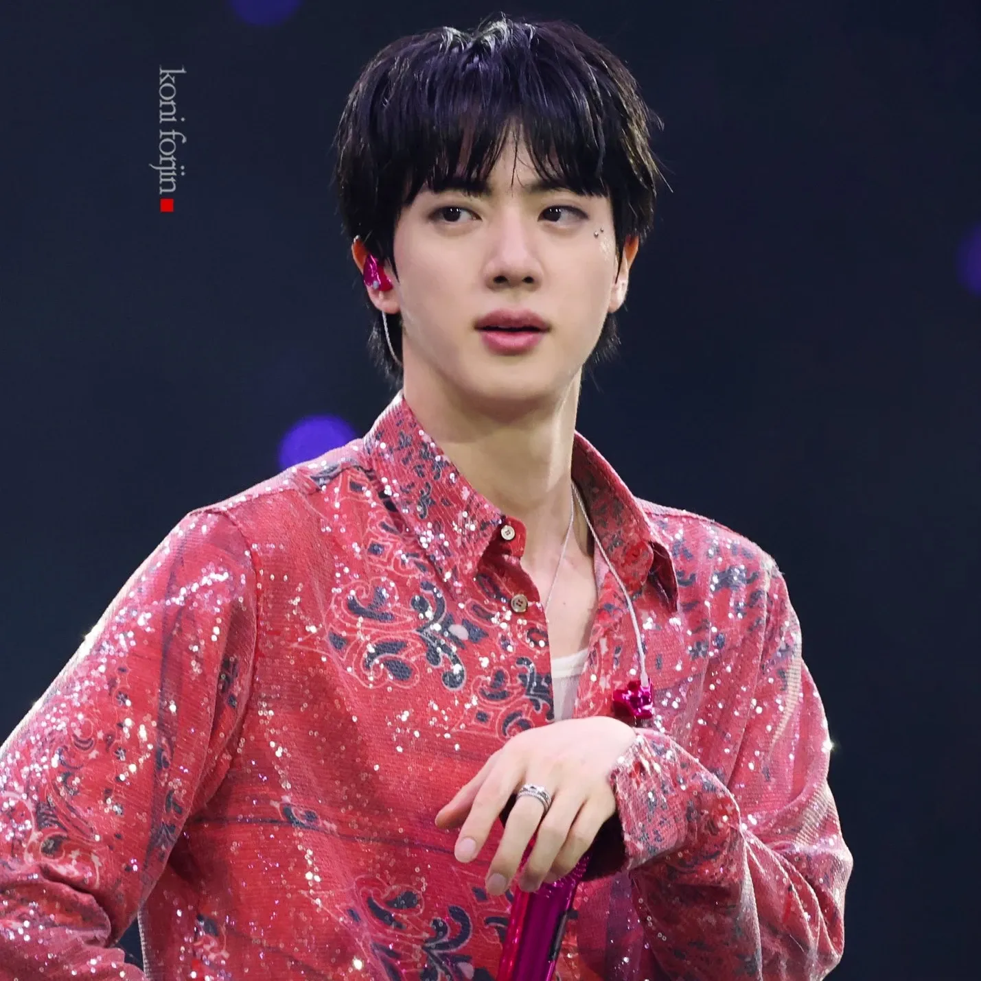 Recent activity shot of Jin (BTS)