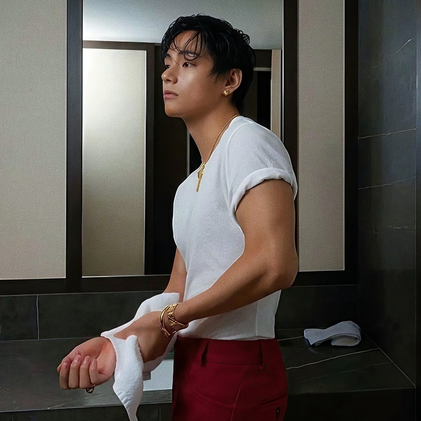 뷔 (방탄소년단) 팬이 찍은 순간