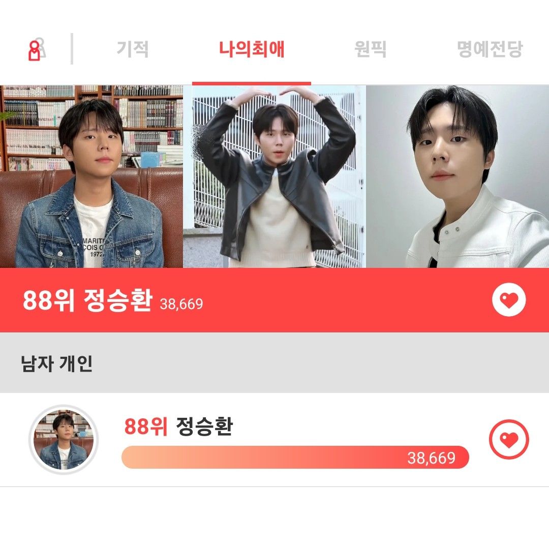 Recent activity shot of Jung Seunghwan